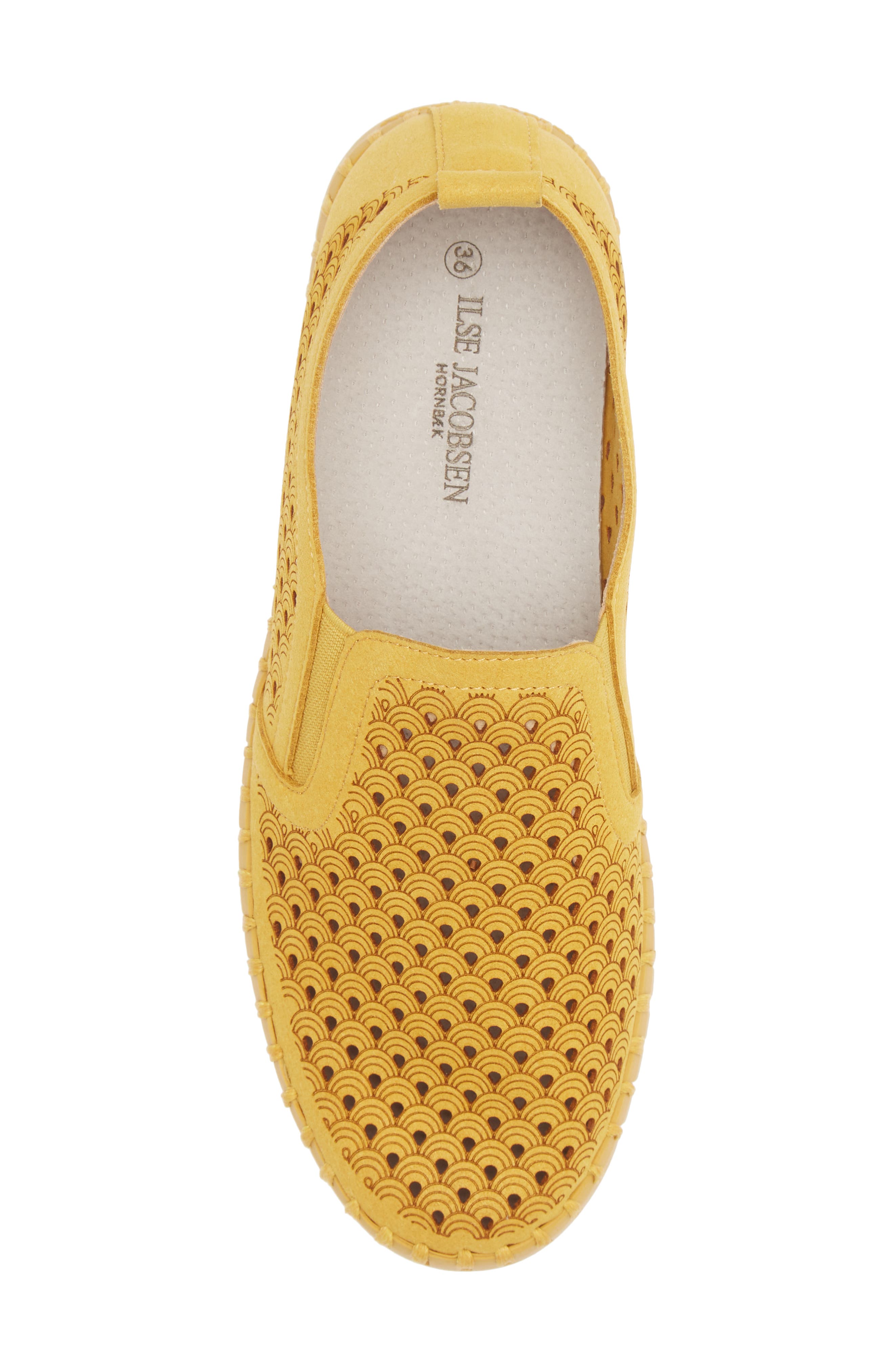 Tulip 140 Perforated Slip-On Sneaker, Alternate, color, GOLDEN ROD
