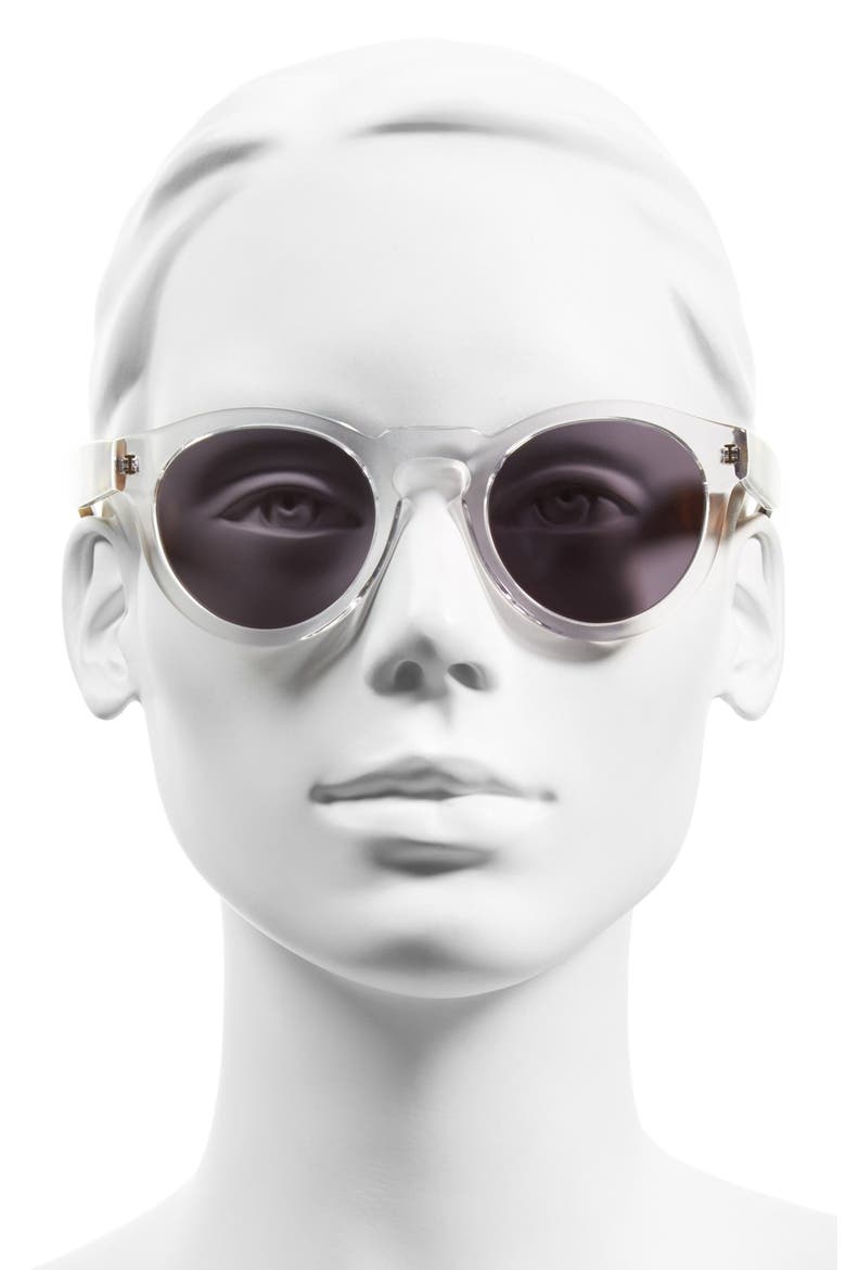 'Leonard' 47mm Sunglasses, Alternate, color, CLEAR/ TORTOISE