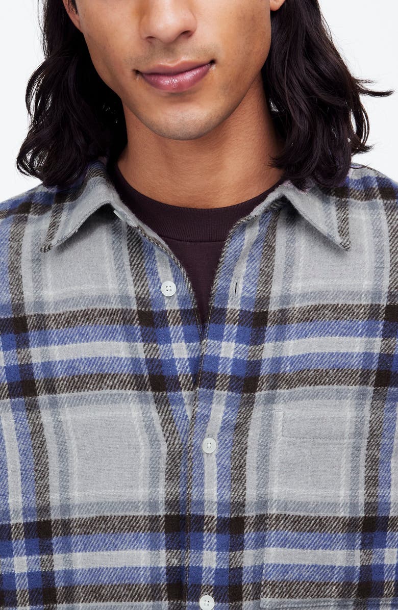 Madewell Easy Brushed Flannel Button-Up Shirt, Alternate, color,
