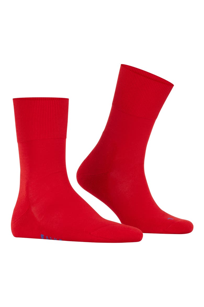 Gender Inclusive Run Crew Socks, Main, color, FIRE