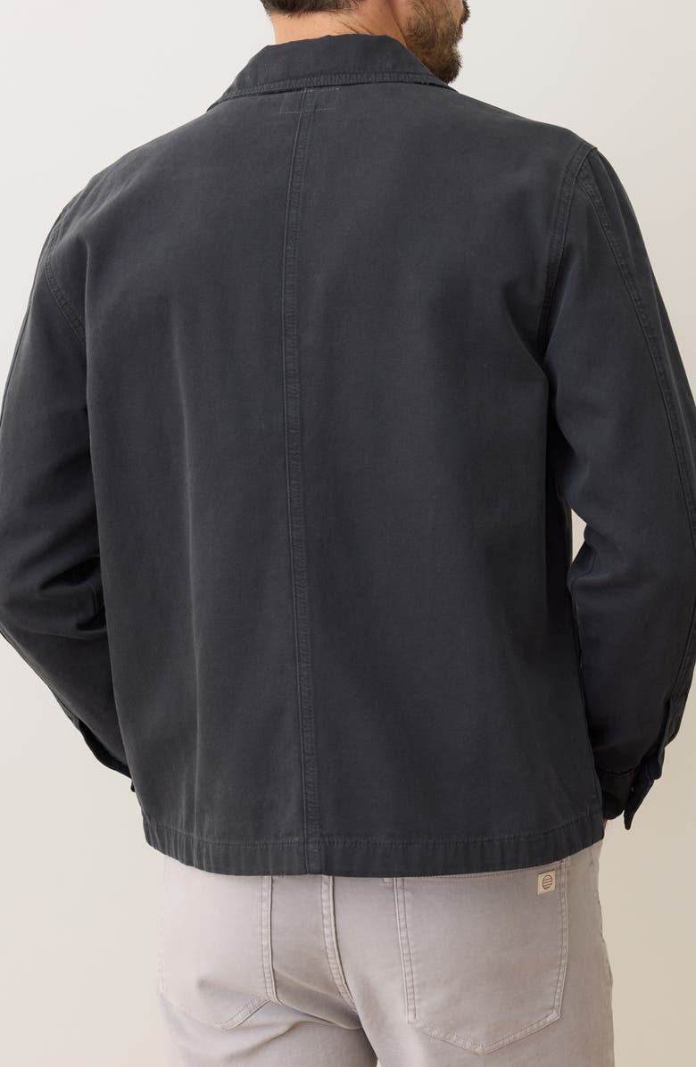 Marine Layer Patrick Canvas Overshirt, Alternate, color, Faded Black