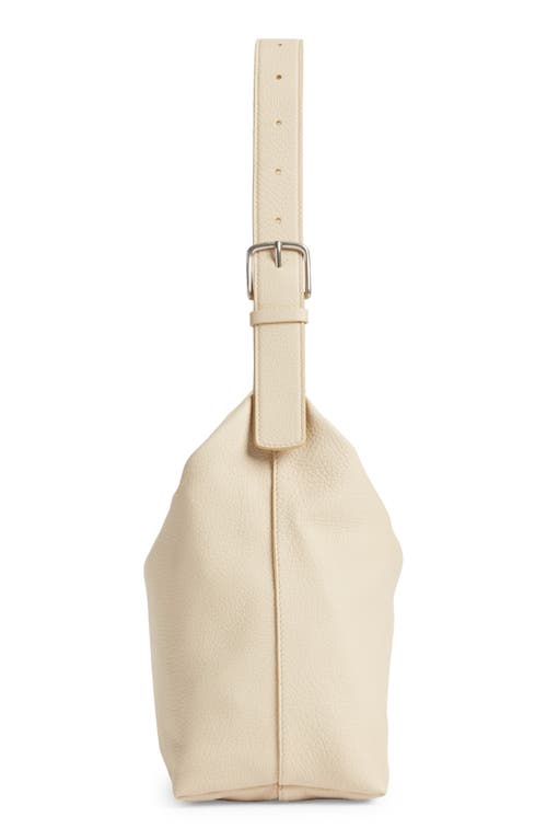 The Row Isa Leather Shoulder Bag In White