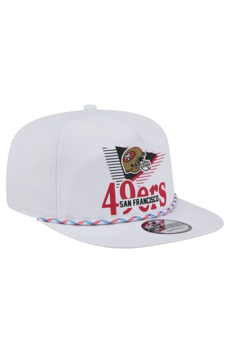 New Era Men's New Era White San Francisco 49ers Collide Golfer Snapback Hat, Alternate, color, White