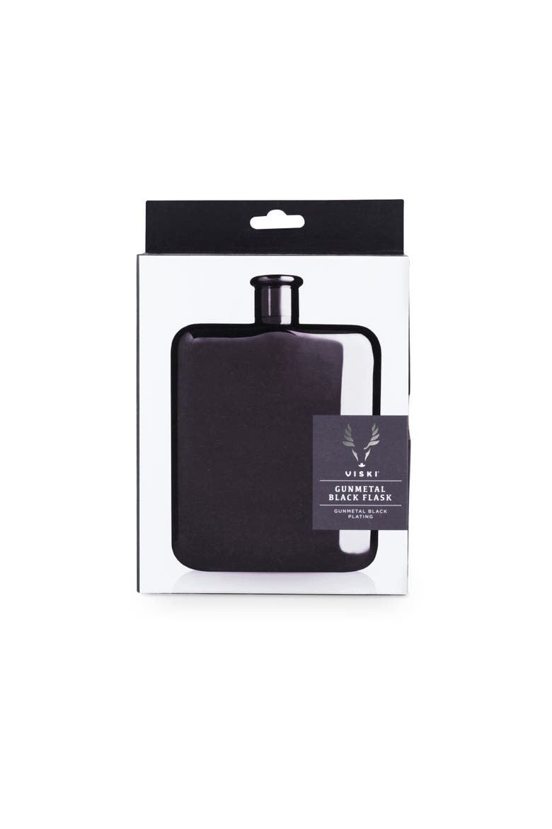 6 oz Flask, Alternate, color, Black