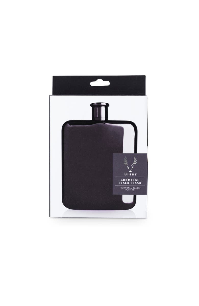 Viski 6 oz Flask, Alternate, color, Black