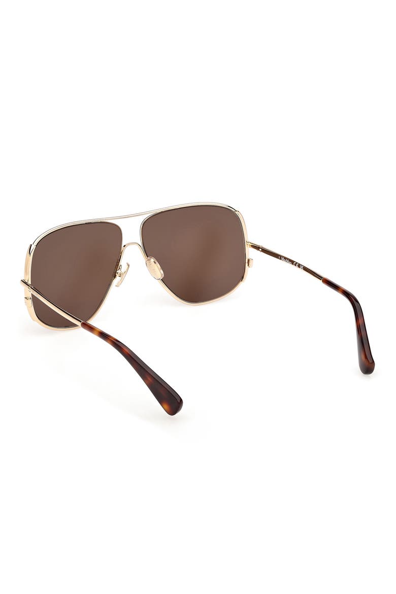 60mm Pilot Sunglasses, Alternate, color, GOLD / BLONDE HAVANA / BROWN