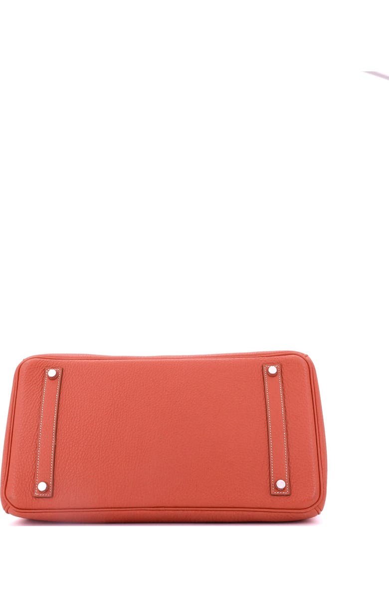 Pre-Owned Hermes Birkin Handbag Orange Clemence with Palladium Hardware 35, Alternate, color,