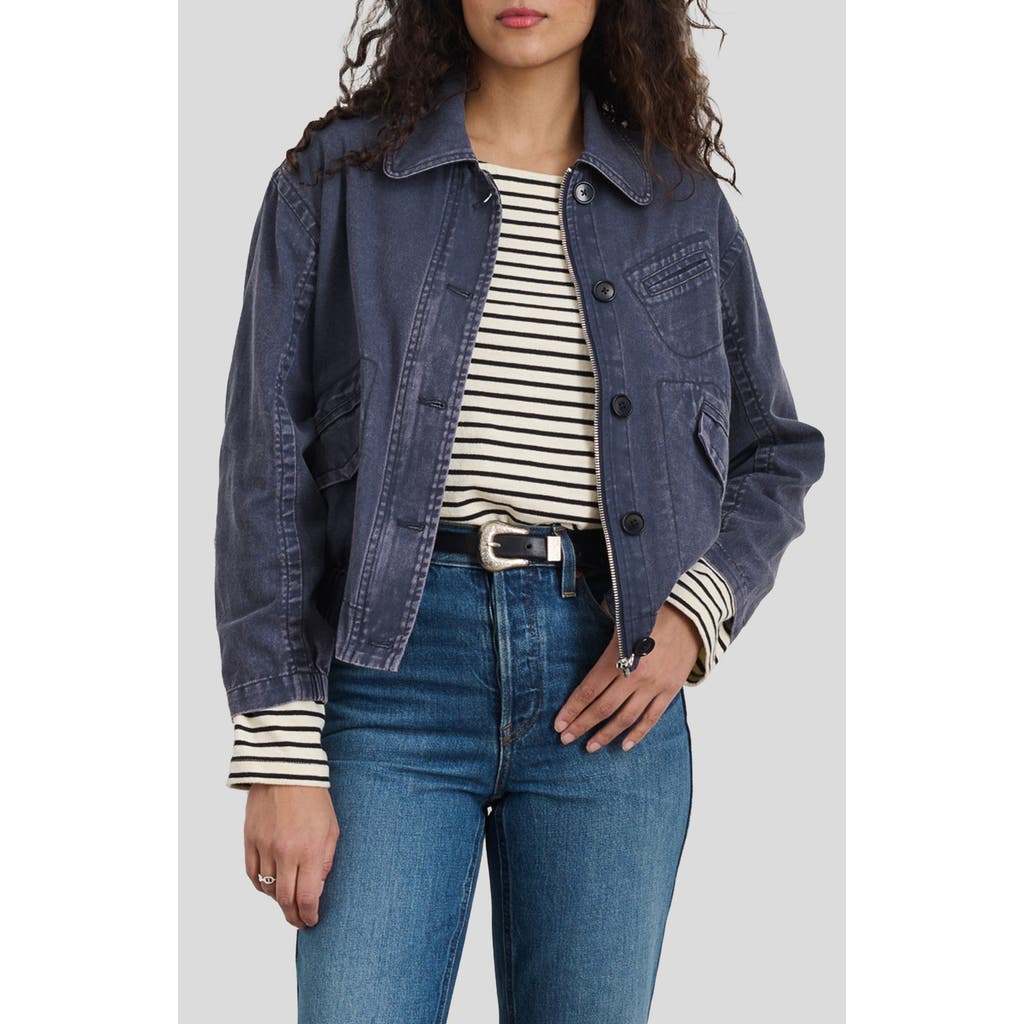 Alex Mill Ninth Street Stretch Cotton Twill Jacket In Navy