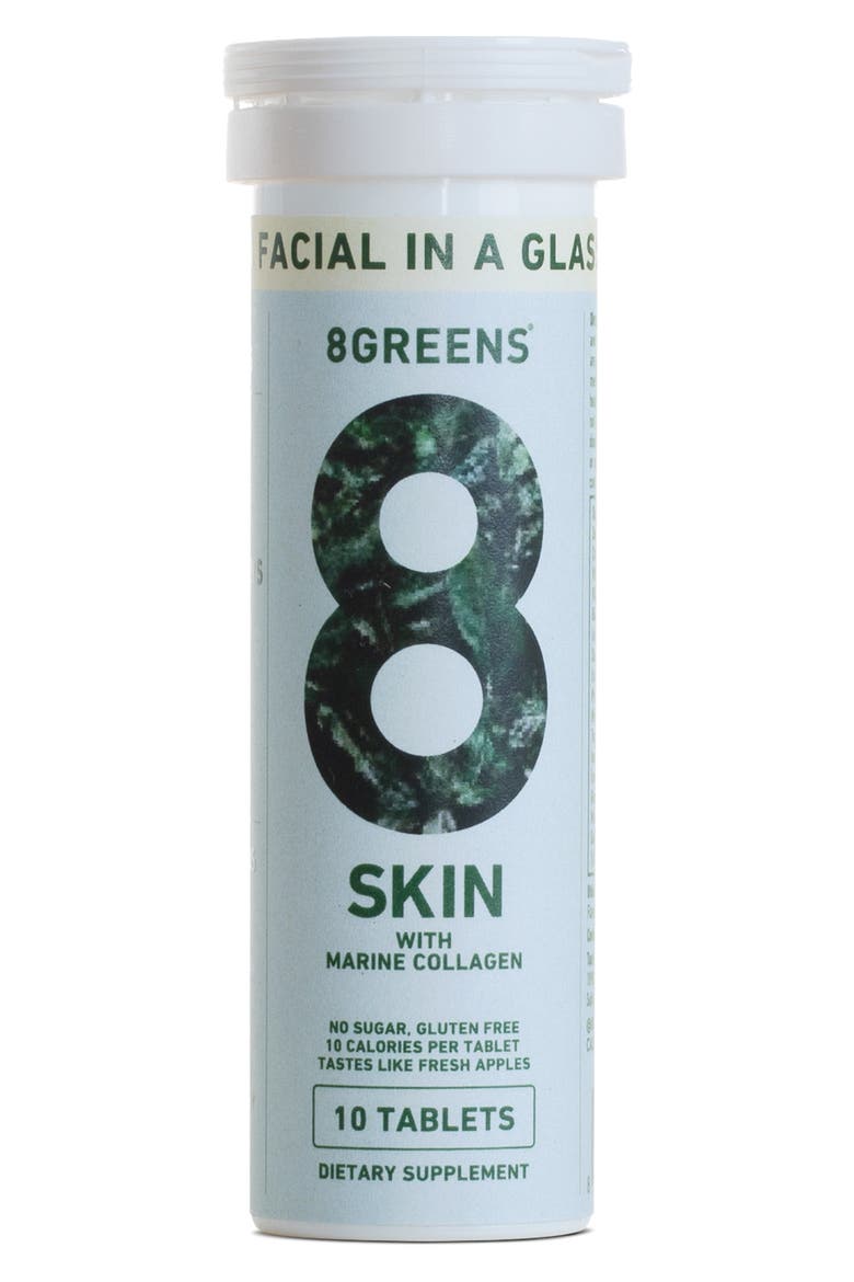 Skin with Marine Collagen Dietary Supplement, Main, color, NO COLOR
