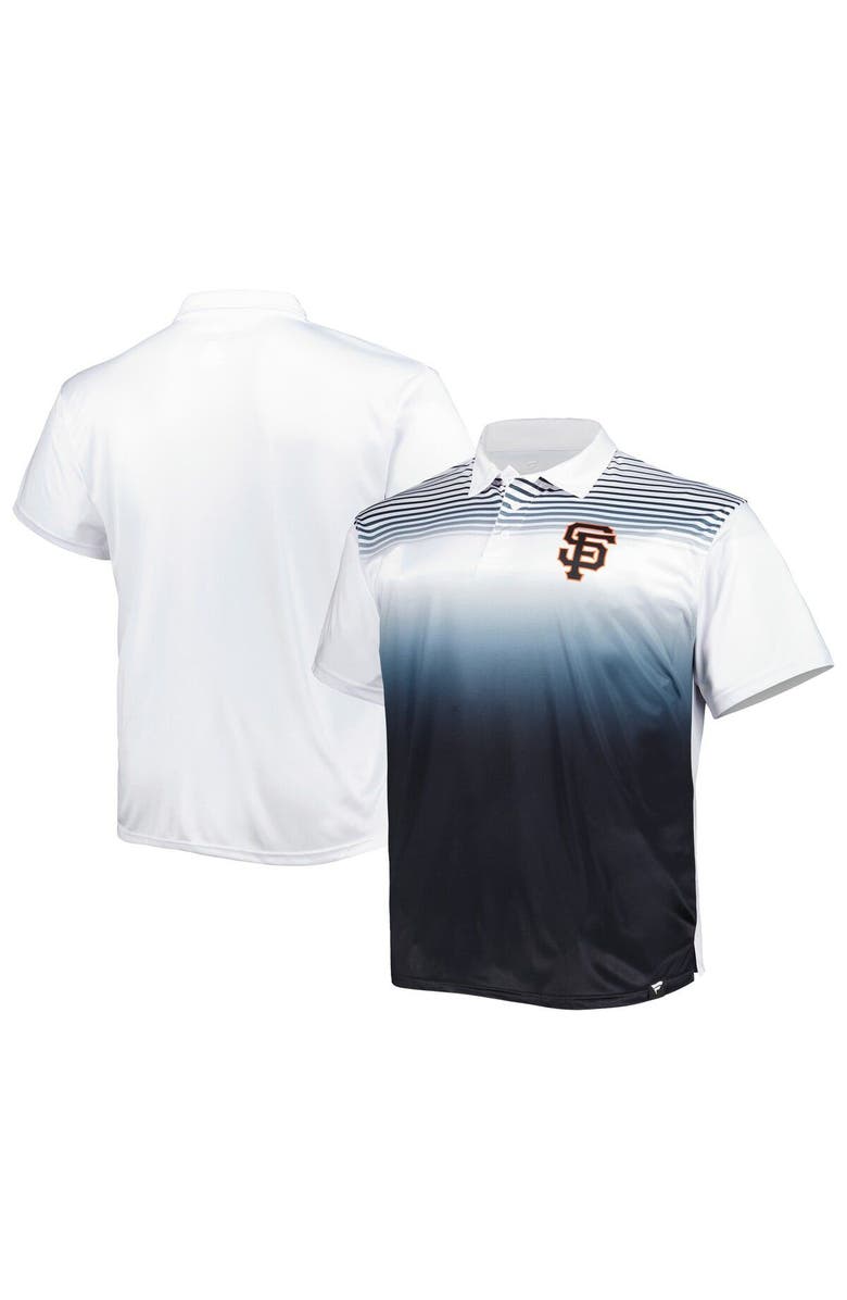 PROFILE Men's White/Black San Francisco Giants Big & Tall Sublimated Polo, Main, color, White