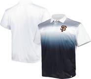 PROFILE Men's White/Black San Francisco Giants Big & Tall Sublimated Polo