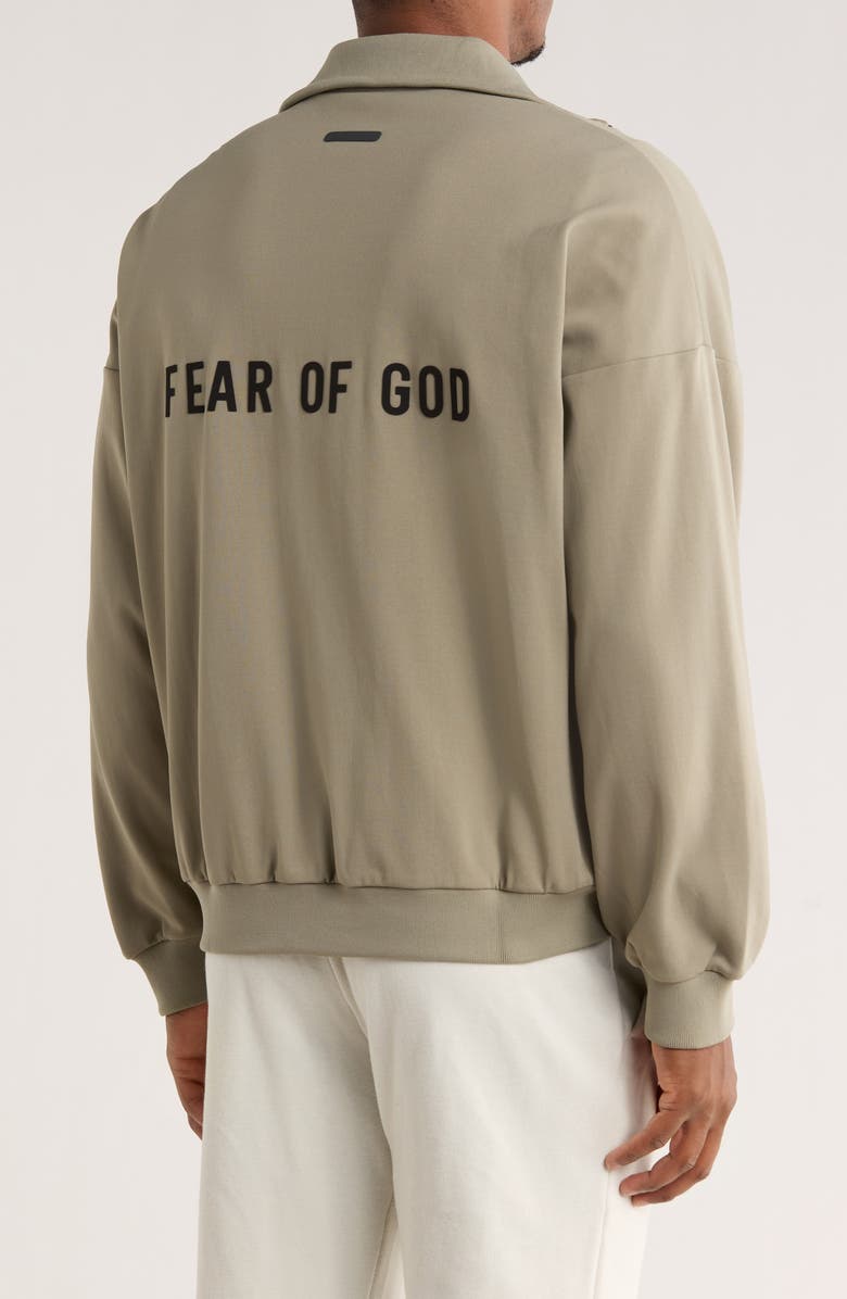 adidas x Fear of God Athletics Tricot Half Zip Sweatshirt, Alternate, color, Clay
