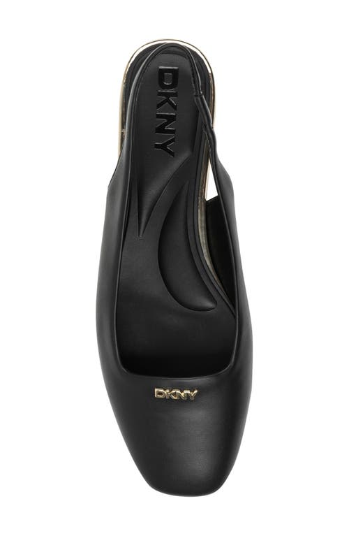 Dkny Darrow Slingback Flat In Black