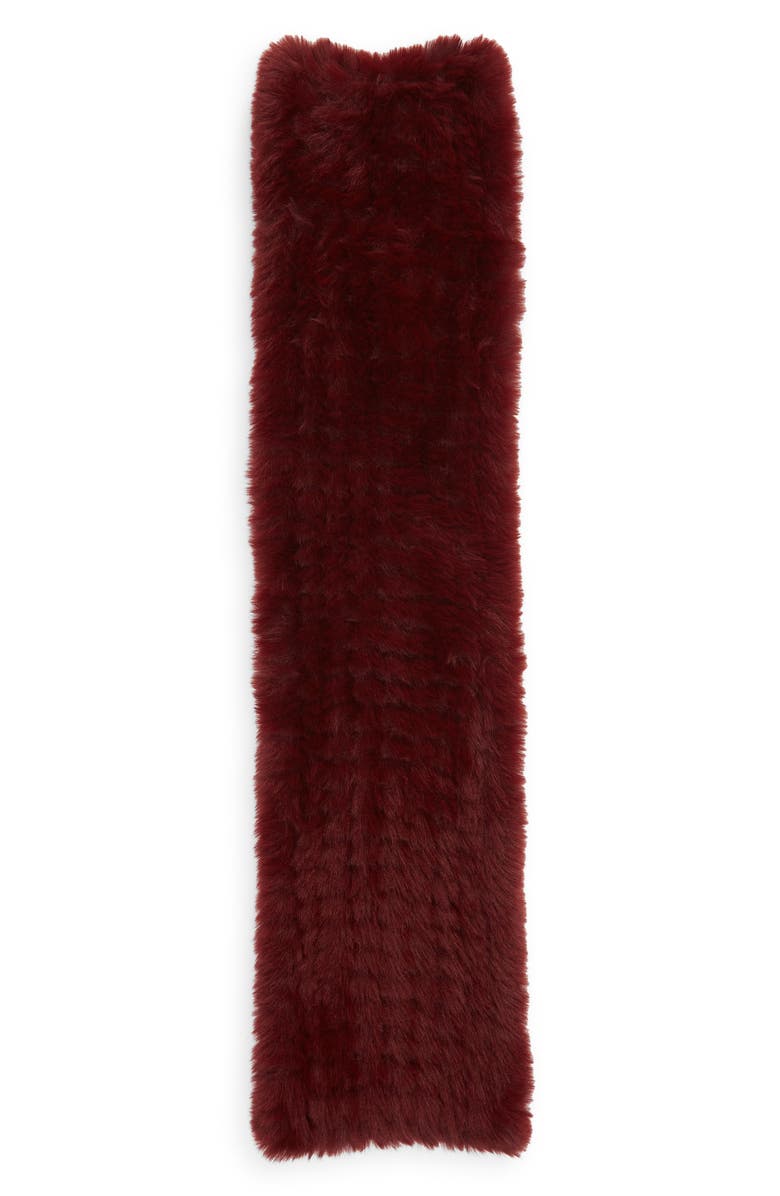 La Fiorentina Faux Fur Knit Scarf, Alternate, color, 