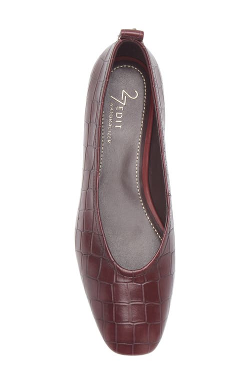 27 Edit Naturalizer Carla Flat In Burgundy