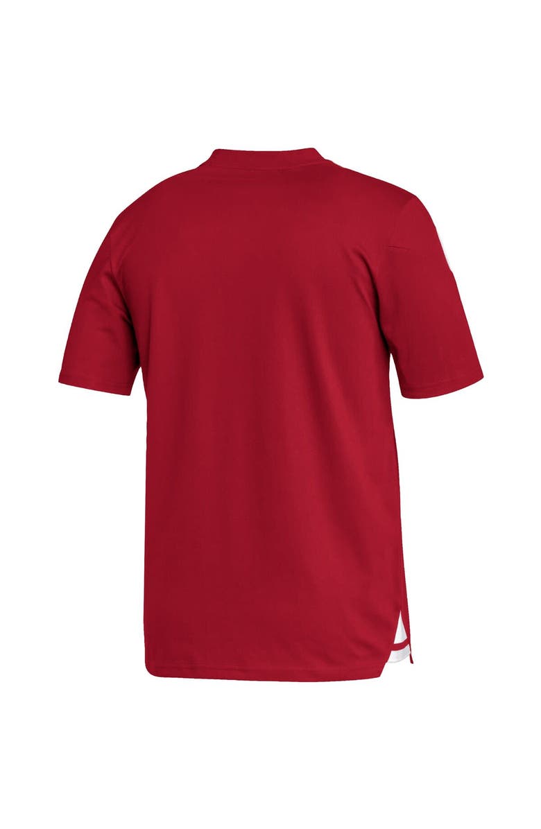 adidas Men's adidas Red Atlanta United FC Henley AEROREADY Polo, Alternate, color, 