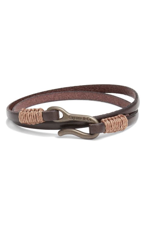 Leather Double Wrap Bracelet