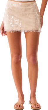 SNDYS Calena Sequin Paillette Micro Miniskirt