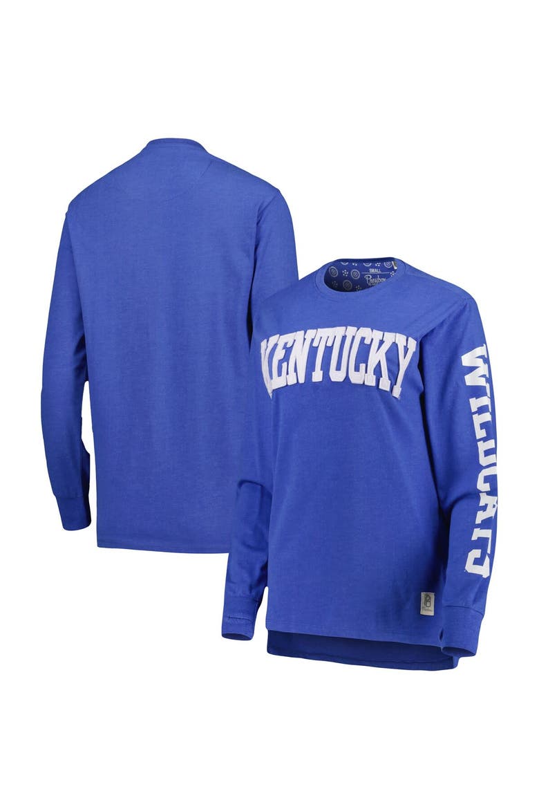 Women's Pressbox Royal Kentucky Wildcats Two-Hit Canyon Long Sleeve T-Shirt, Main, color, Royal