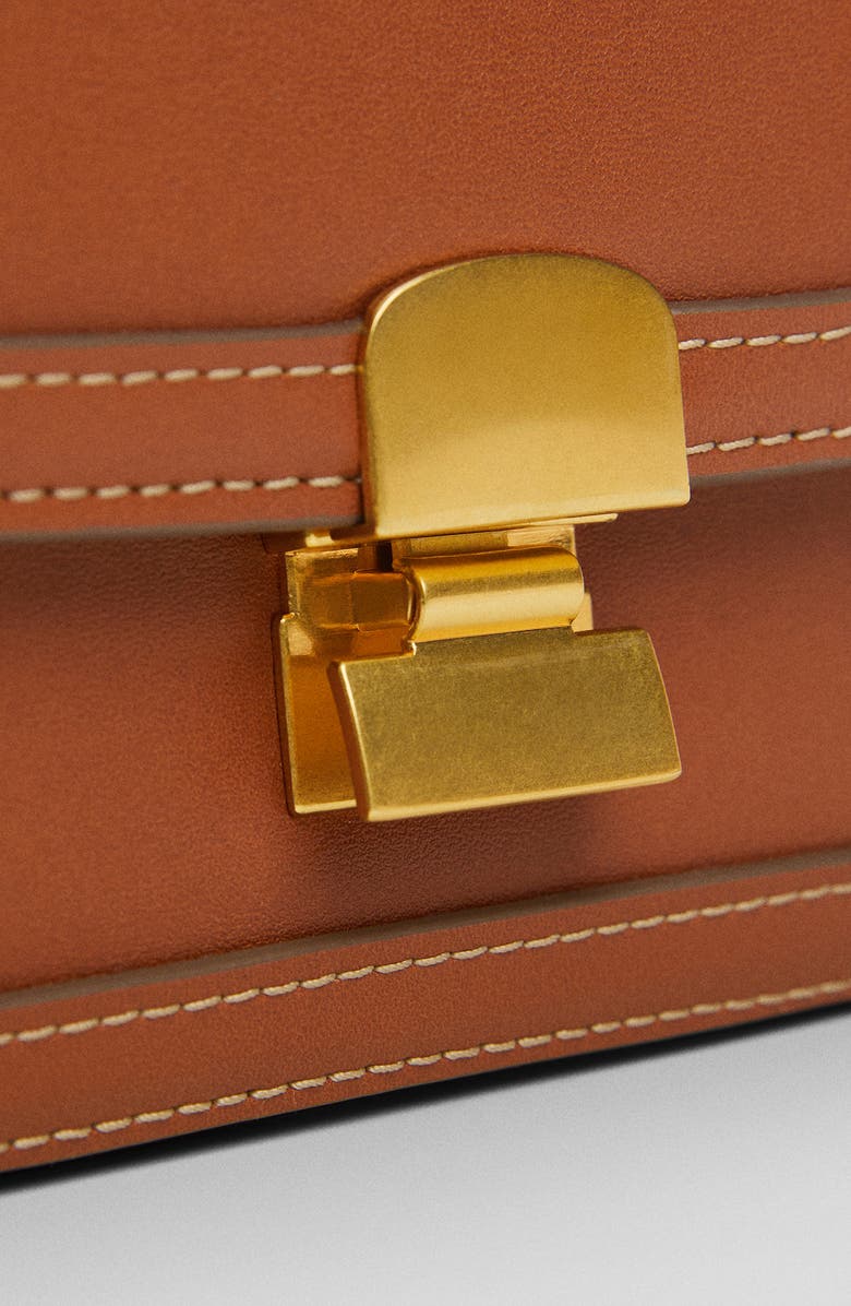 MANGO Faux Leather Crossbody Bag, Alternate, color,