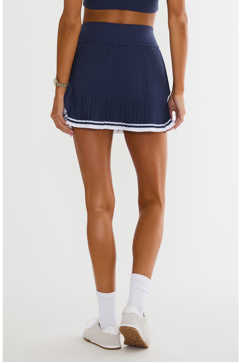 Analie Pleated Miniskirt, Alternate, color, DUSK CLUB