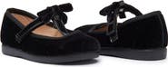 CHILDRENCHIC Kids' Velvet T-Strap Dress Shoe