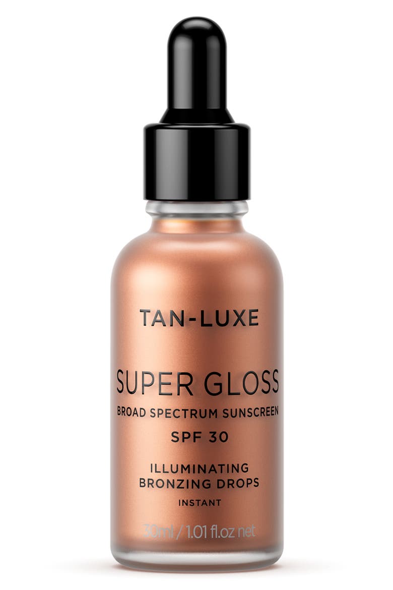 Tan-Lux Super Gloss Illuminating Bronzing Drops SPF 30, Main, color, NO COLOR
