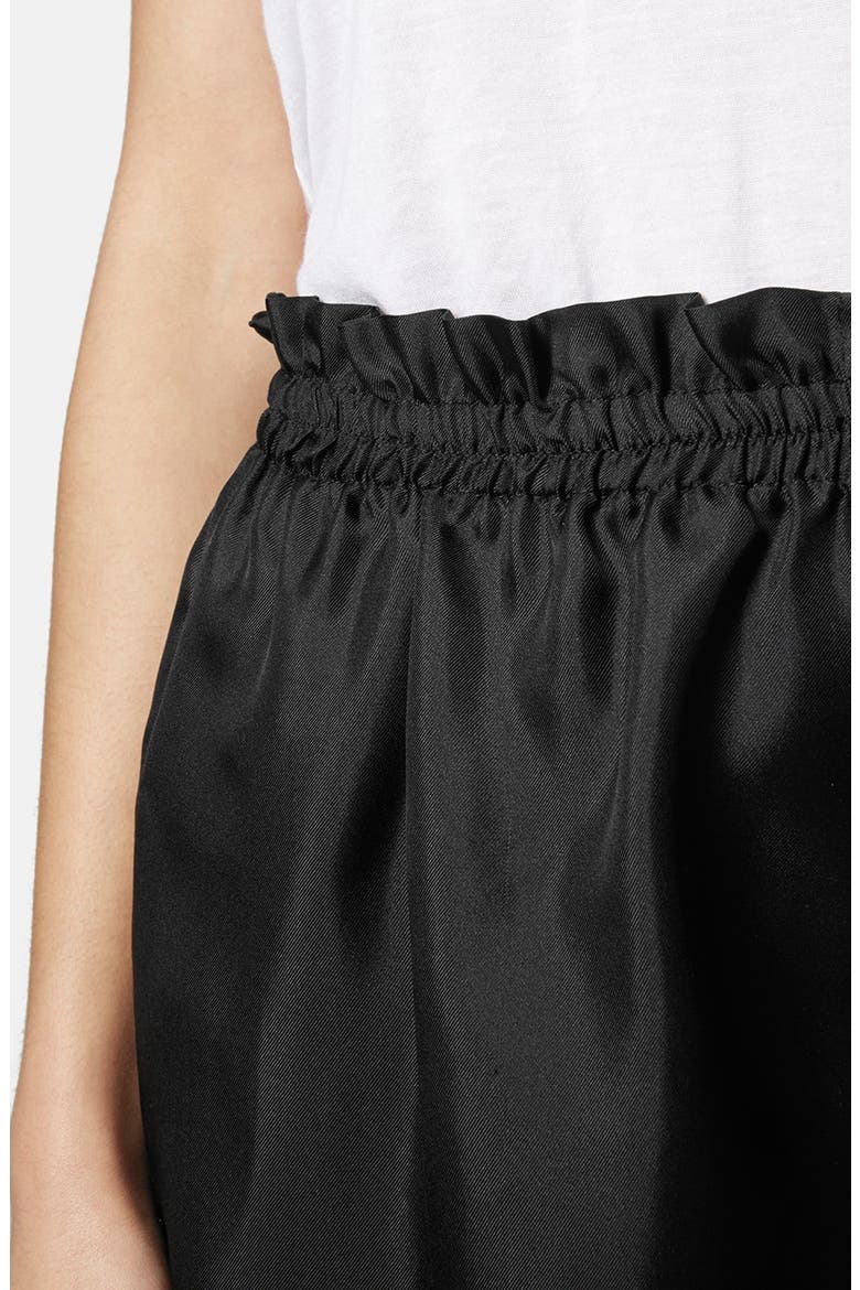 Silk Shorts, Alternate, color, BLACK