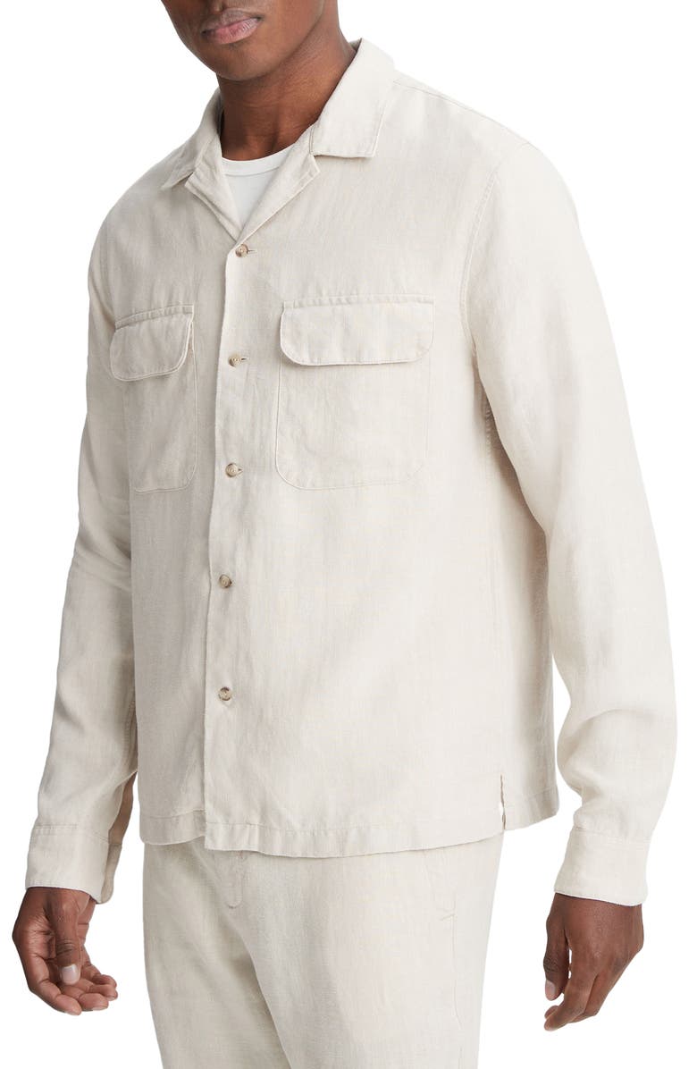 Vince Hemp Button-Up Shirt Jacket, Alternate, color, 