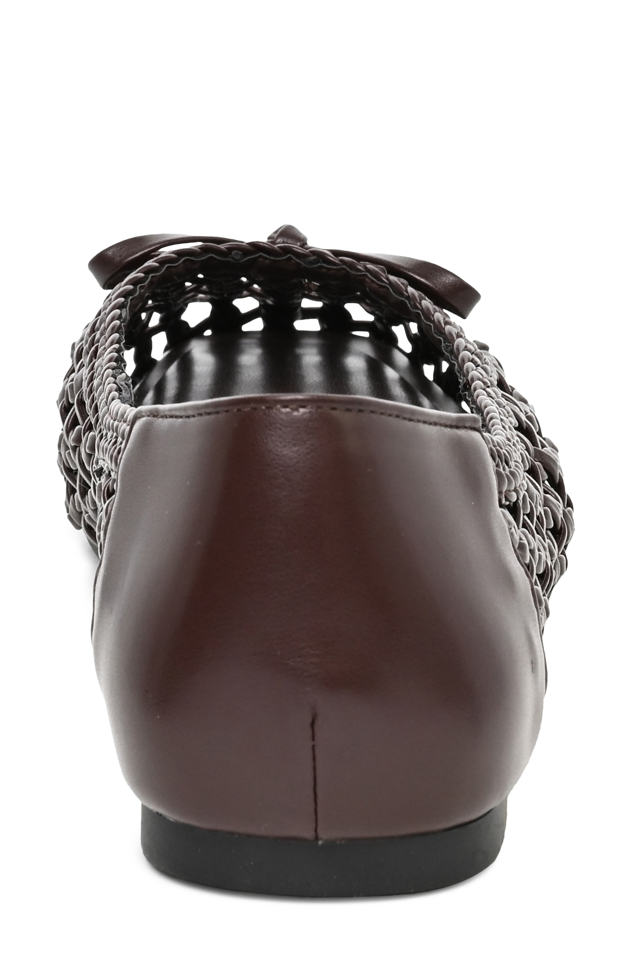 Kellin Bow Flat, Alternate, color, CHOCOLATE