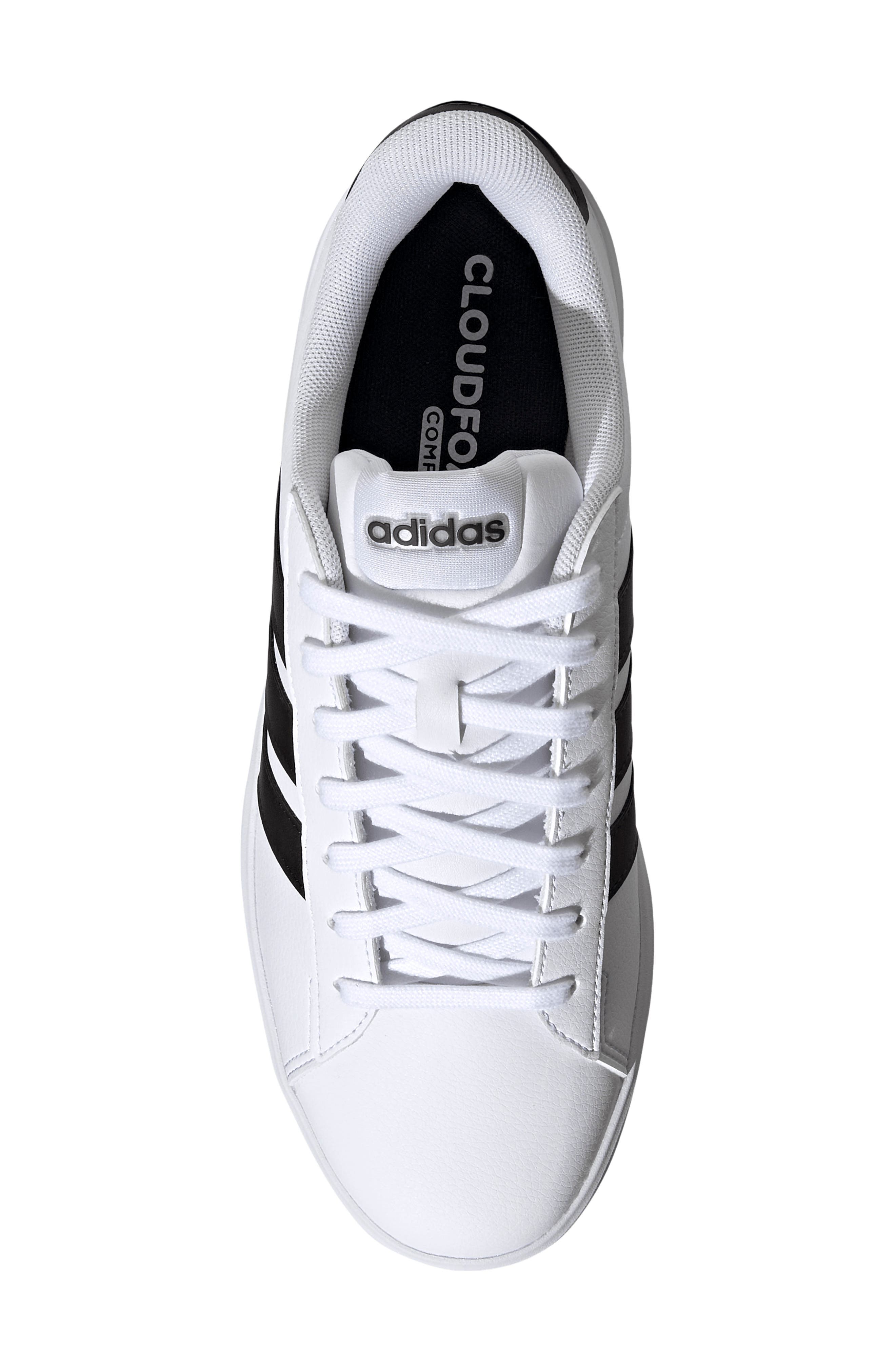 Grand Court 3.0 Sneaker, Alternate, color, WHITE/CORE BLACK/ WHITE