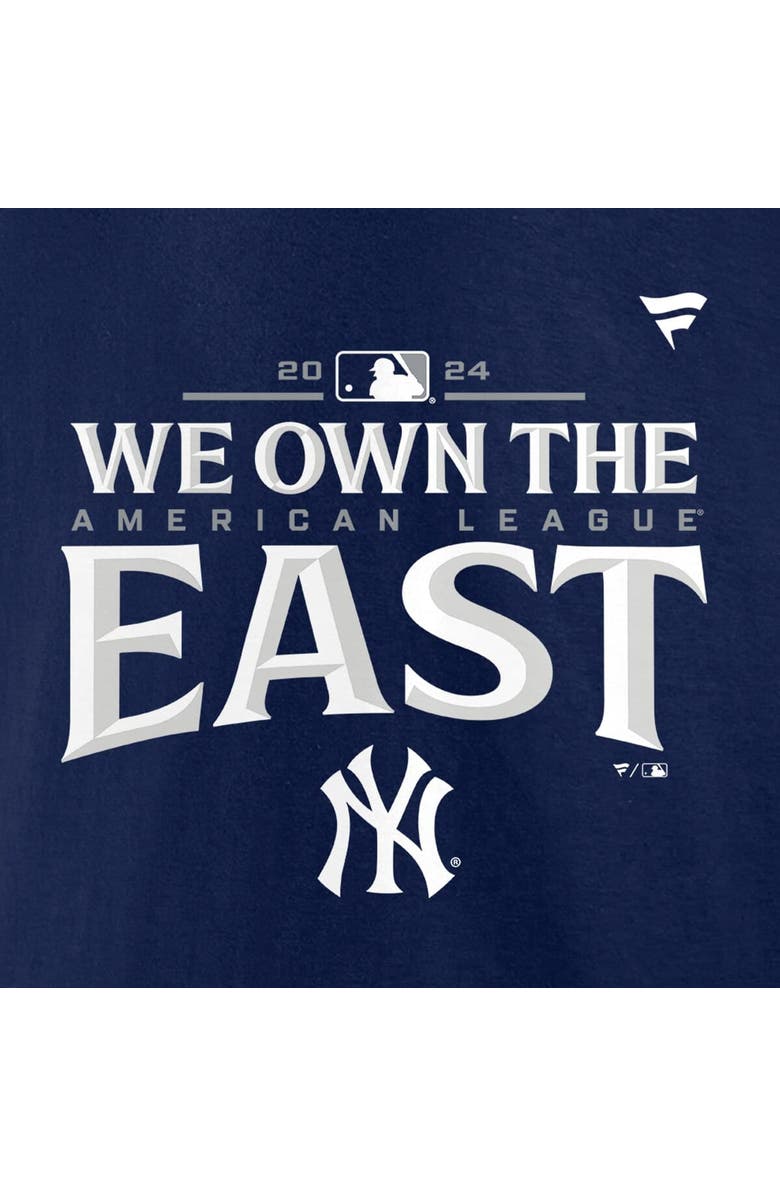 FANATICS Men's Fanatics Navy New York Yankees 2024 AL East Division Champions Locker Room T-Shirt, Alternate, color, 