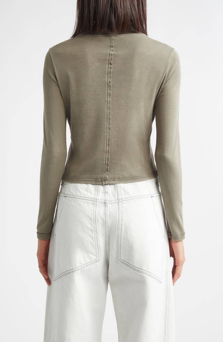 Eckhaus Latta Lapped Appliqué Cotton Baby Tee, Alternate, color, Flash