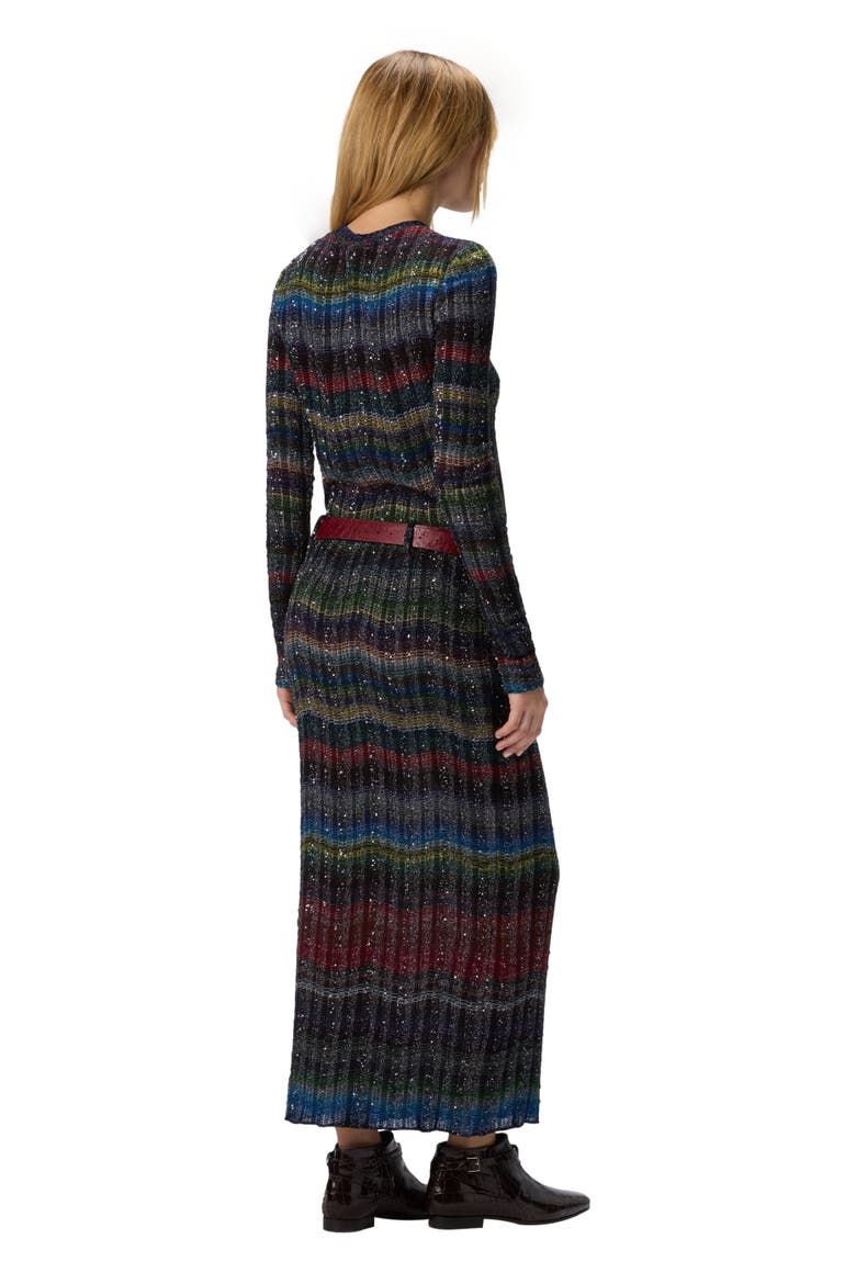 Long Pencil Skirt With Wave Pattern, Alternate, color, Multicoloured