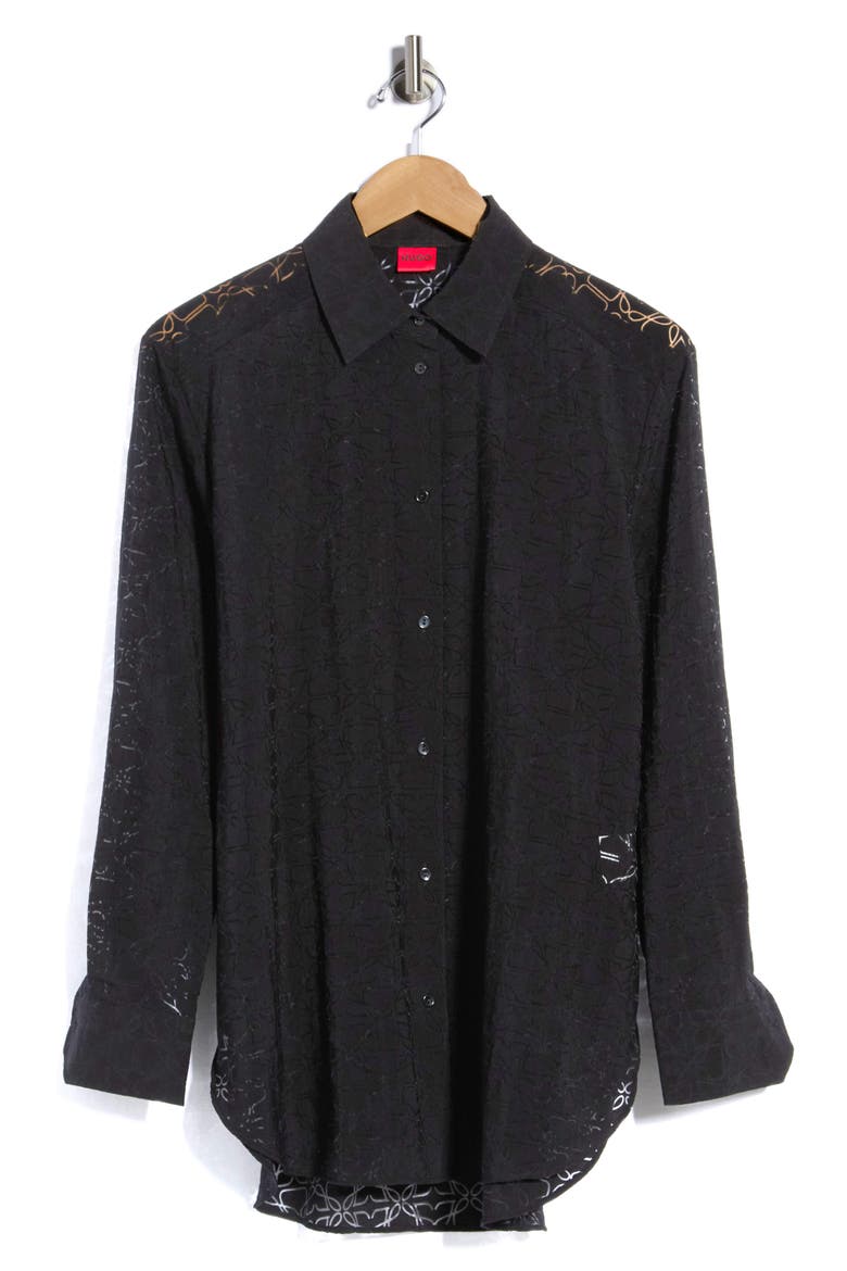 Oversize Button-Up Shirt, Main, color, OPEN MISCELLANEOUS