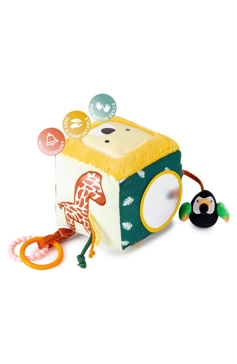 Little Big Friends Jungle Soft Activity Cube, Alternate, color, Multi
