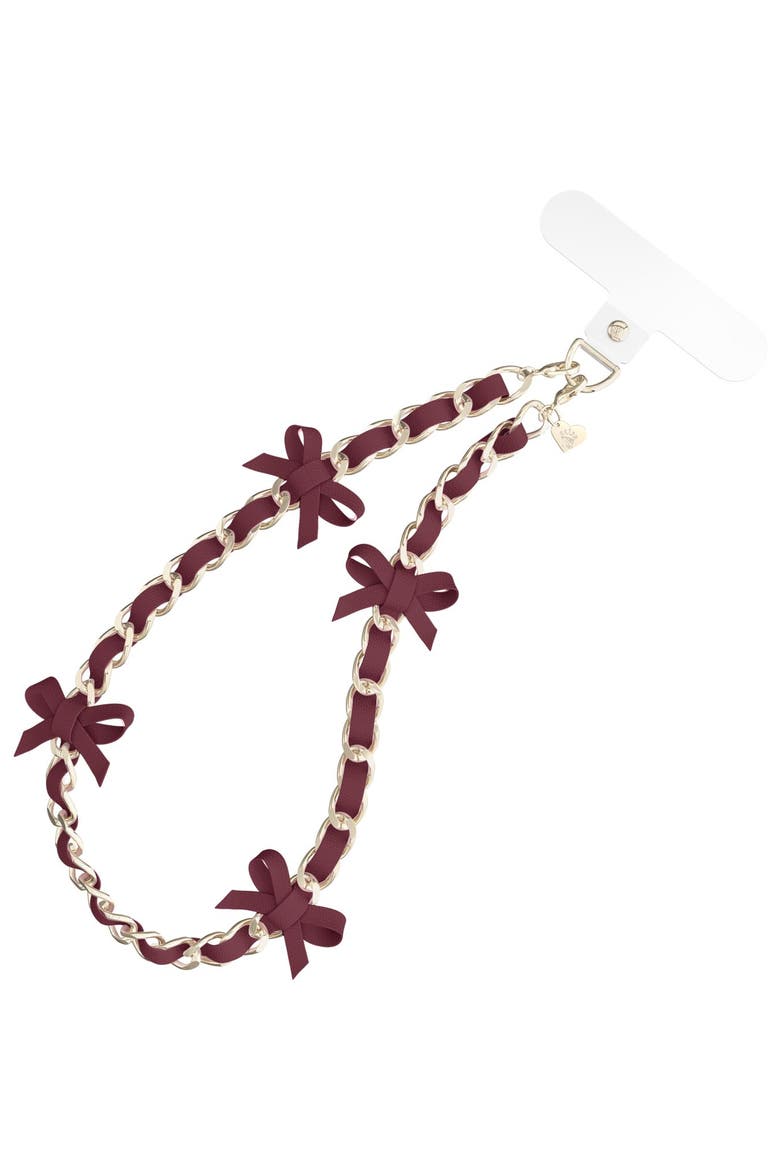 Phone Charm, Main, color, Dark Red