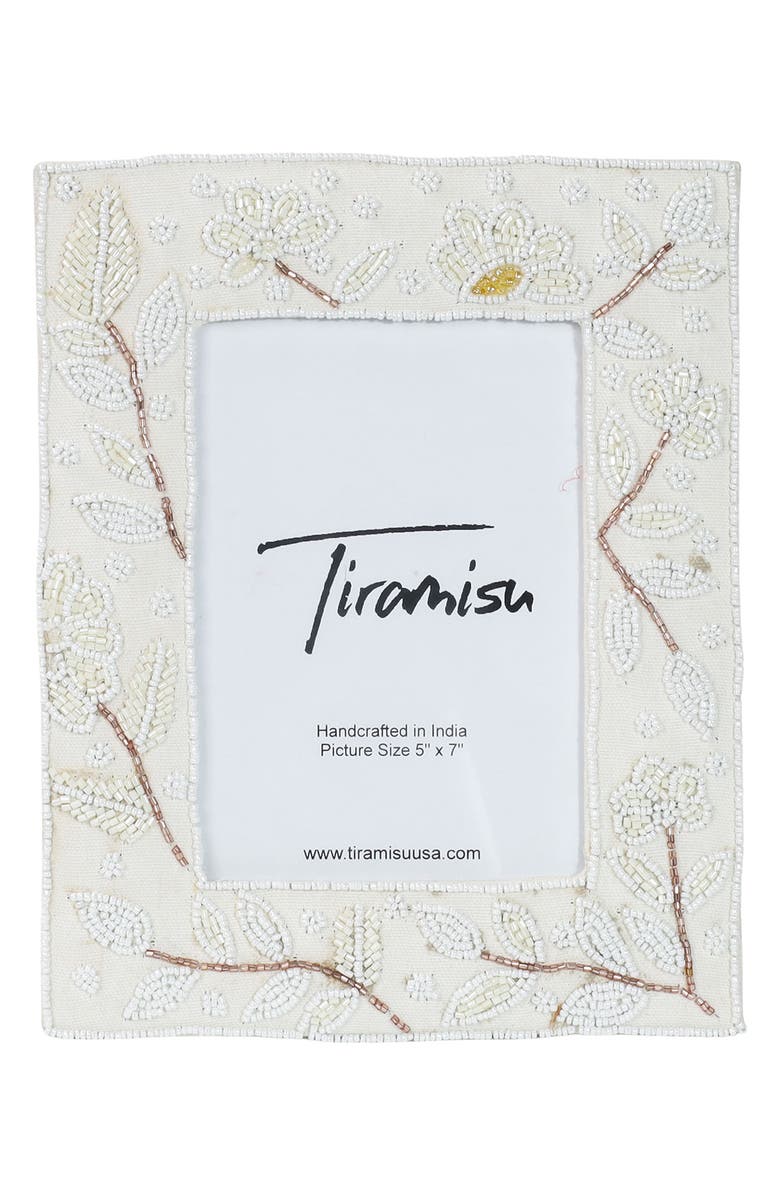 Tiramisu Oasis Botanical Beaded Picture Frame, Main, color, Multi