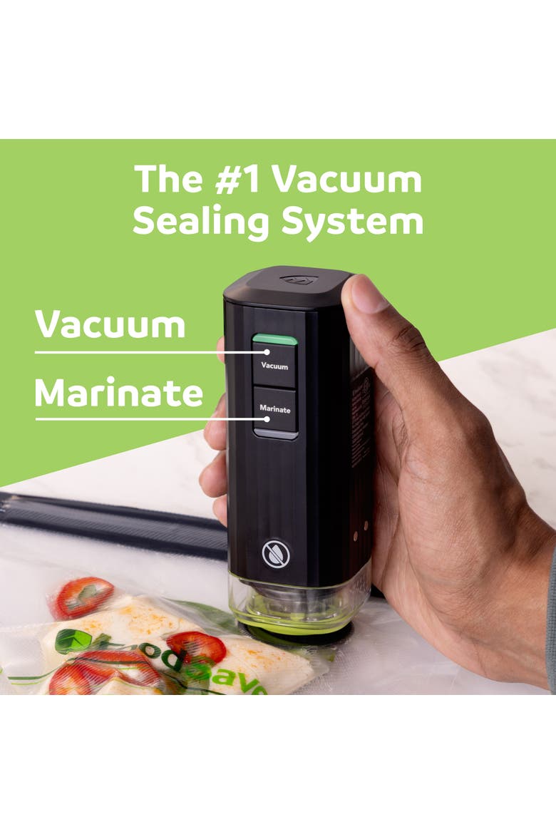 Cordless Mini Vacuum Sealer with Starter Kit, Alternate, color, Black