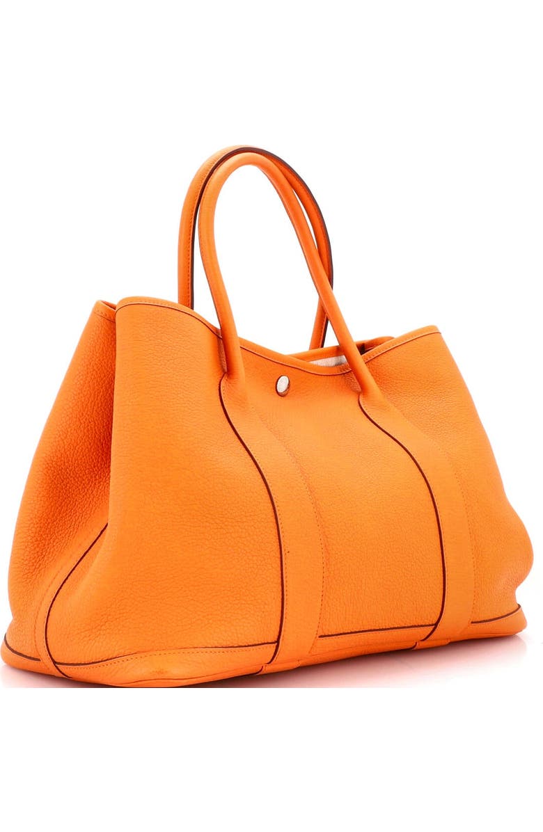 Pre-Owned Hermes Garden Party Tote Leather 36, Alternate, color, Orange H