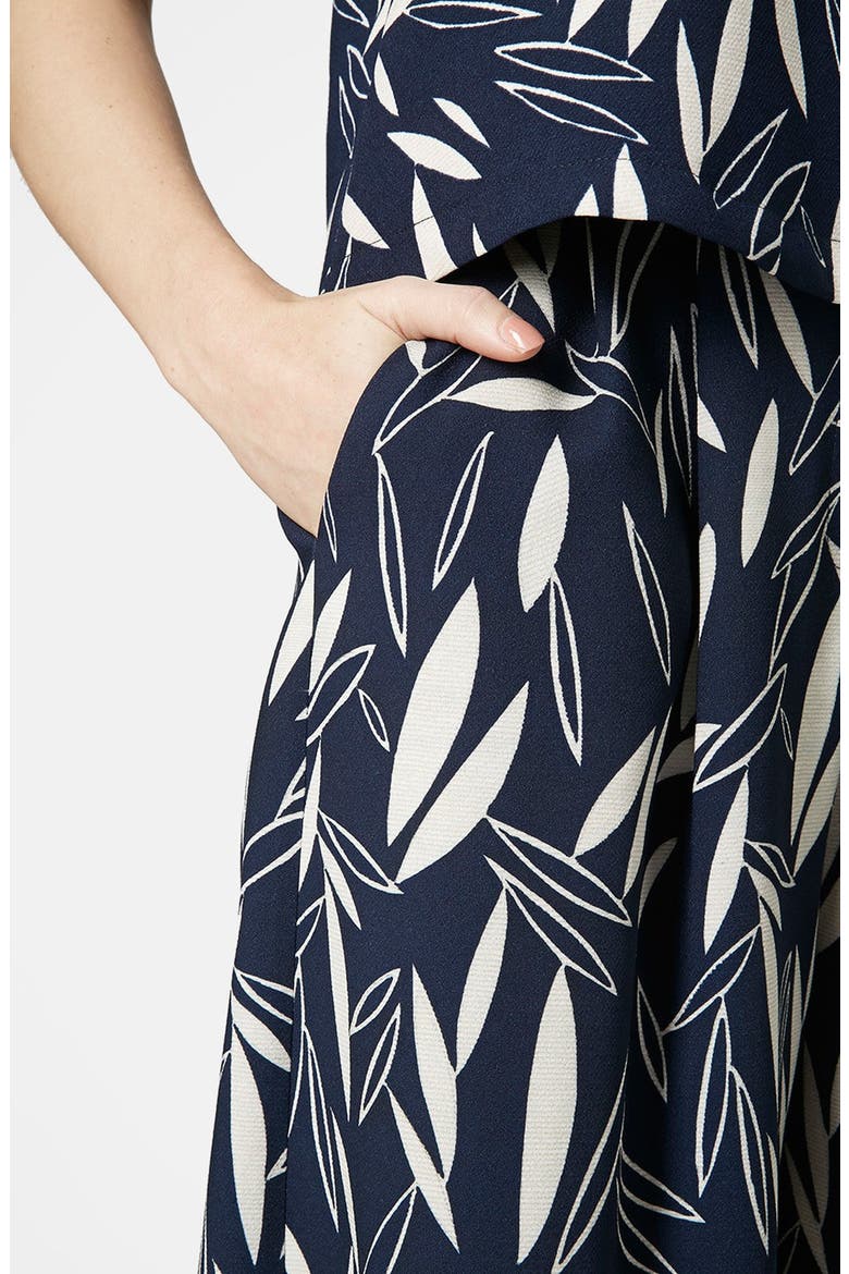 Cape Leaf Culottes, Alternate, color, NAVY BLUE