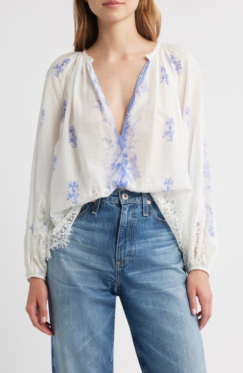 Dresner Lace Trim Top