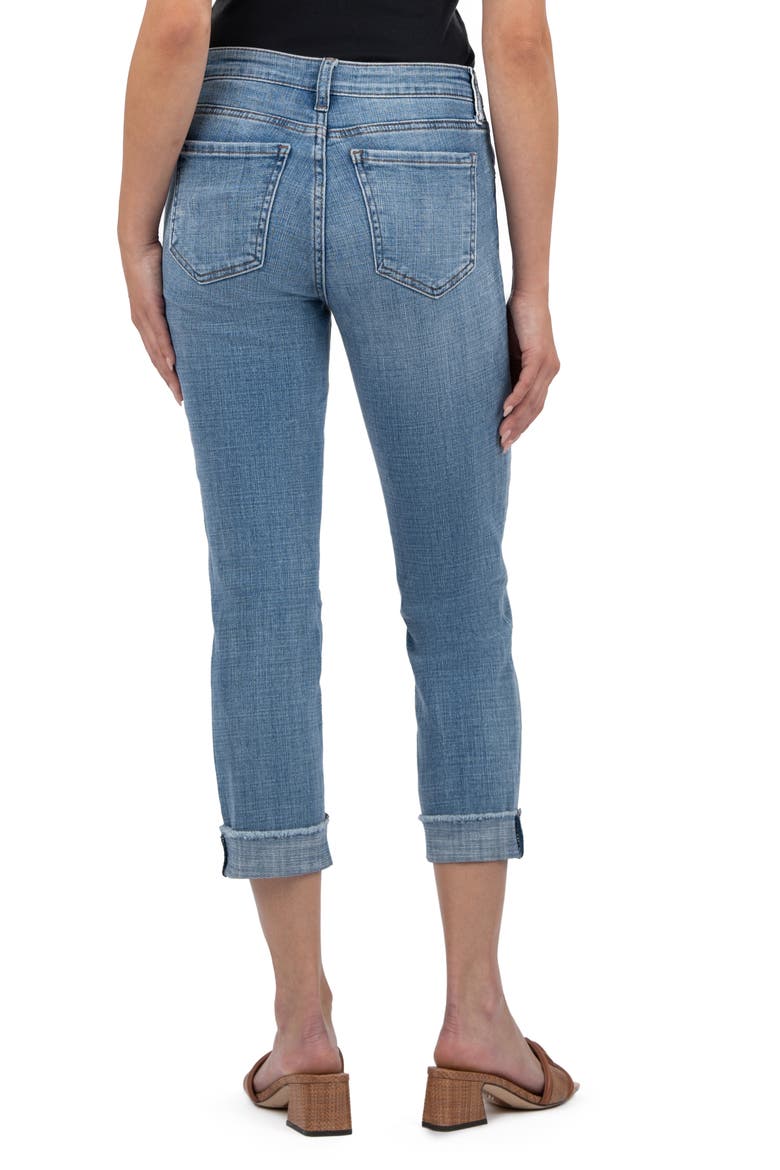 Amy Crop Straight Leg Jeans, Alternate, color, GAINED W/MED BA