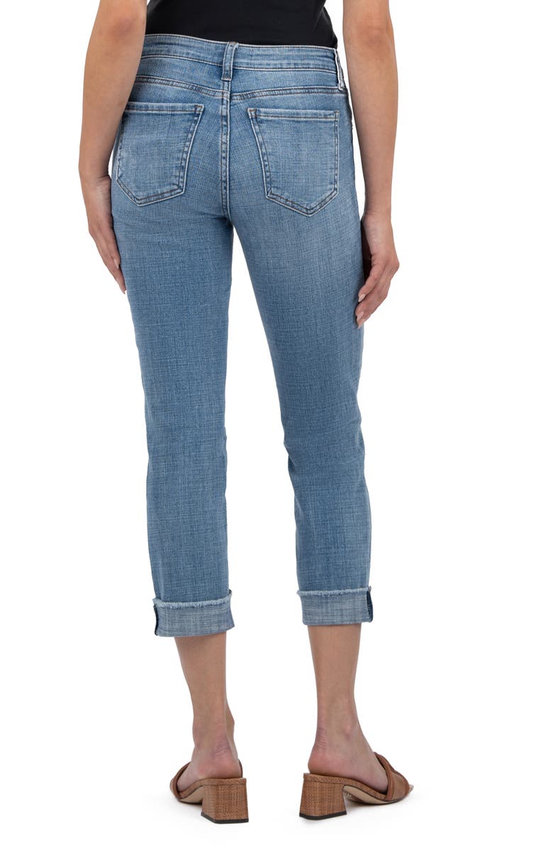 KUT from the Kloth Amy Crop Straight Leg Jeans, Alternate, color, Gained Blue