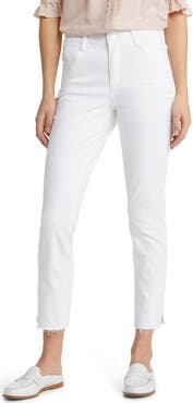 Wit & Wisdom 'Ab'Solution CoolMax® High Waist Raw Hem Skinny Jeans