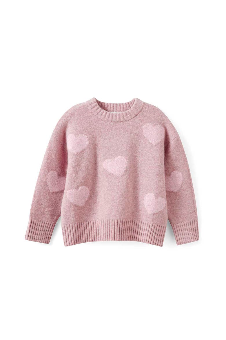 Kid's Soft Knit Sweater, Main, color, Zephyr Heart