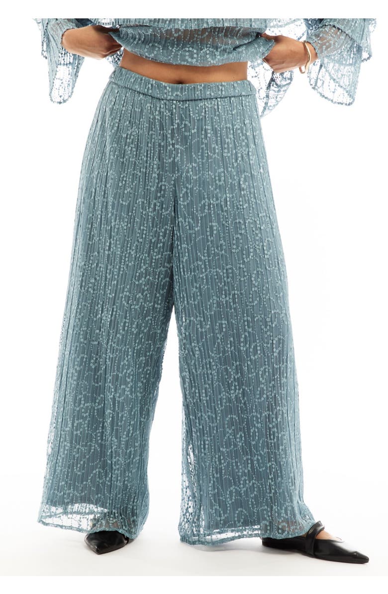 June + Vie Lace Wide-Leg Pants, Alternate, color, Mountain Spring