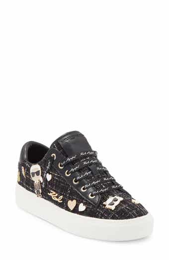 KARL LAGERFELD PARIS Cate Pins Lace-Up Sneaker