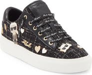 KARL LAGERFELD PARIS Cate Pins Lace-Up Sneaker