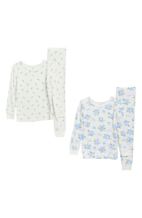 Kids' Fitted 4-Piece Pajama Set